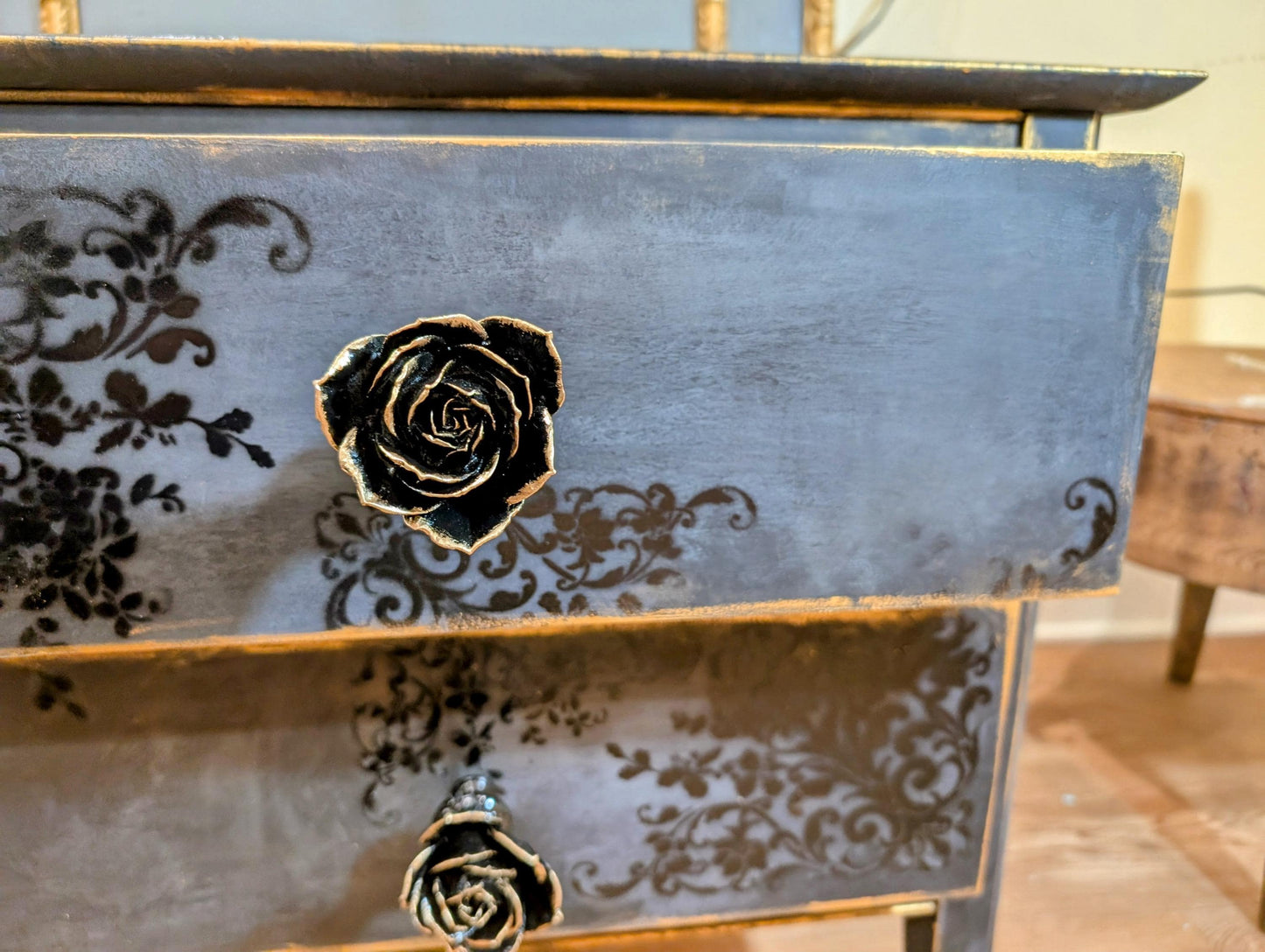 Handmade  Flower Resin Drawer Knobs, Boho Drawer Pulls. These drawer pulls are the perfect addition to any home improvement project. These handmade in the USA drawer knobs will bring instant charm and character to your home  decoration project