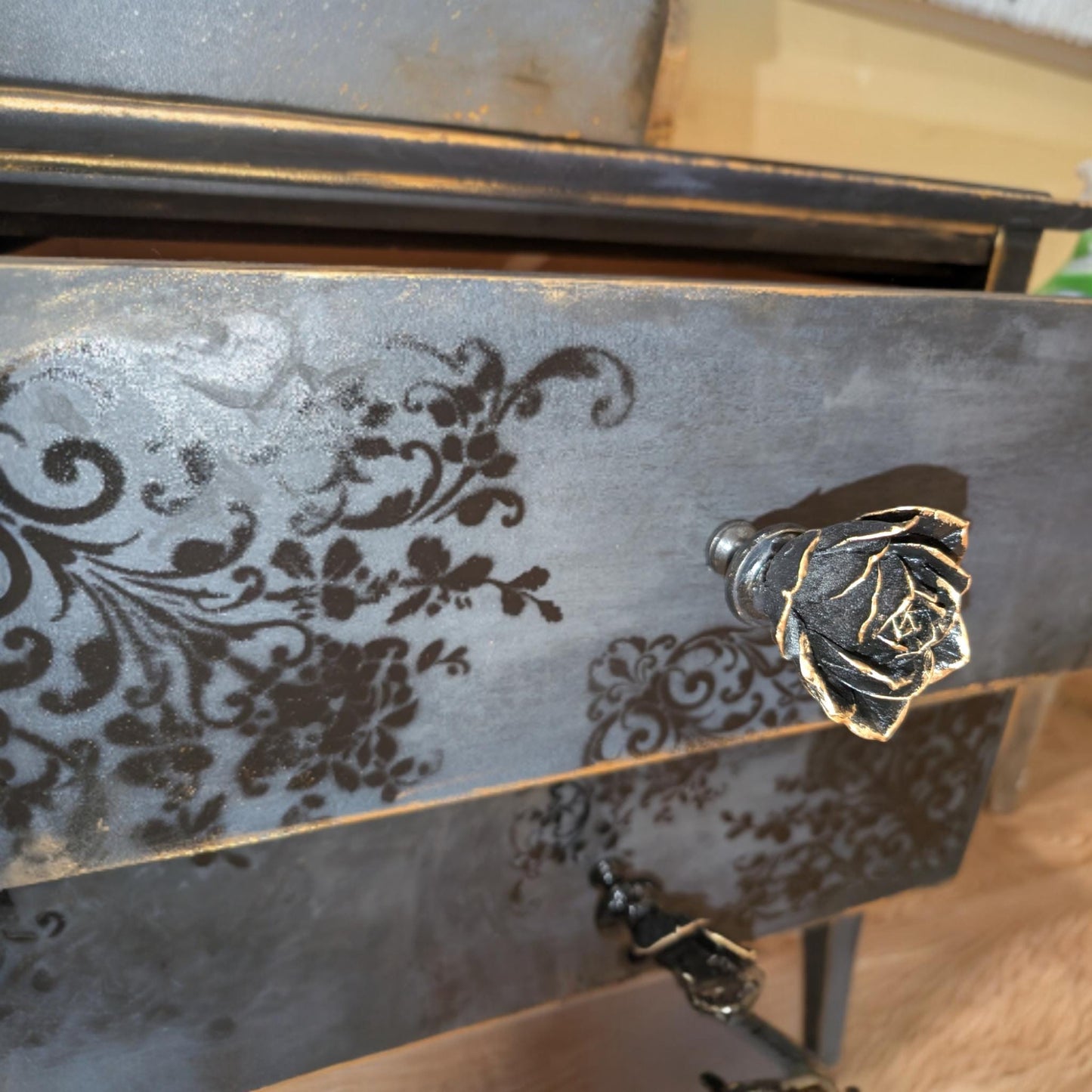 Handmade  Flower Resin Drawer Knobs, Boho Drawer Pulls. These drawer pulls are the perfect addition to any home improvement project. These handmade in the USA drawer knobs will bring instant charm and character to your home  decoration project